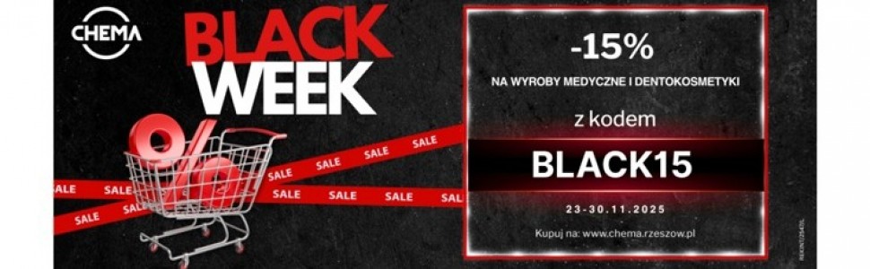 BLACK WEEK w Chema-Elektromet – 15% rabatu na wybrane produkty dla profesjonalistów stomatologii